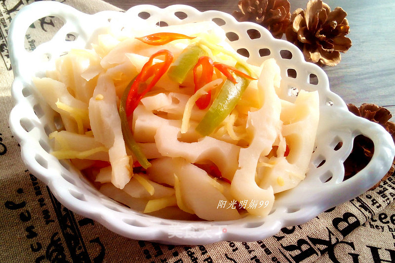 Hot and Sour Lotus Root recipe