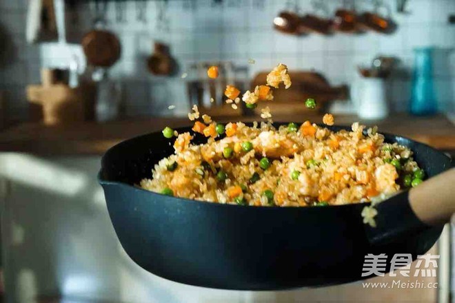 Salted Egg Shrimp Fried Rice recipe