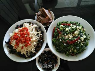 Chopped Pepper Enoki Mushroom recipe