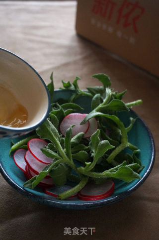 Fried Cod with Ice Grass Salad recipe