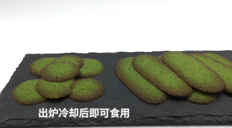 Matcha Protein Biscuits and French Cat Tongue Biscuits, Fragrant and Crisp recipe