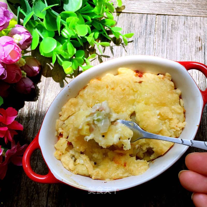 Baked Cheese Mashed Potatoes recipe