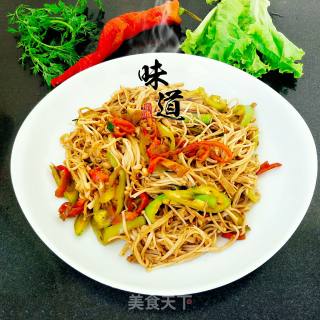 Cumin Spicy Enoki Mushroom recipe