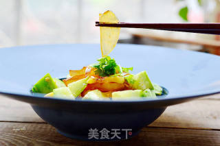 Doing His Favorite for Dad-cucumber Mixed with Eggs recipe