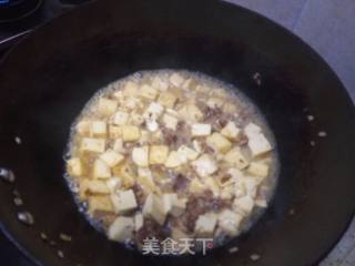 Braised Tofu with Minced Meat recipe