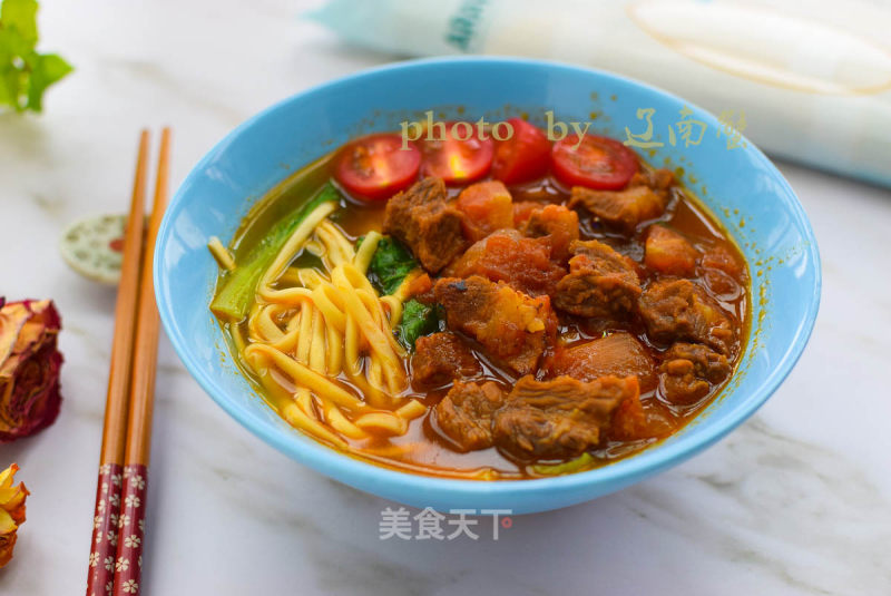 Tomato Beef Noodle recipe