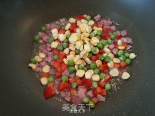 【homel】bacon Fried Rice with Mixed Vegetables recipe