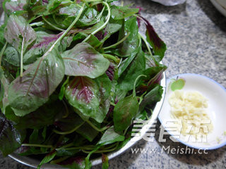 Garlic Red Amaranth recipe