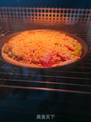 Bacon Ham Pizza recipe
