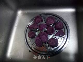 Glutinous Rice Cake (purple Sweet Potato) recipe