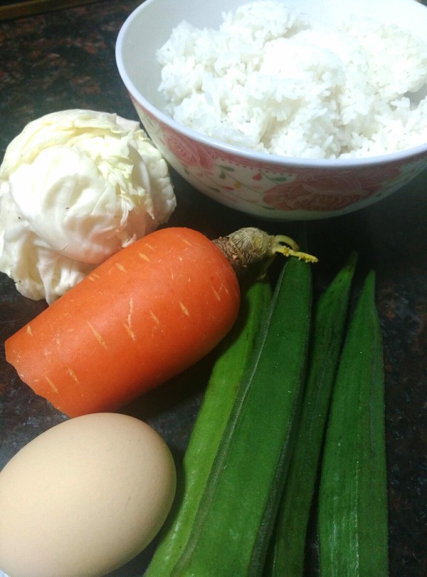 Okra Fried Rice recipe