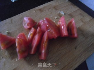 Stir-fried Green Kale with Tomatoes recipe