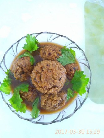 Meat Ball with Soy Sauce recipe