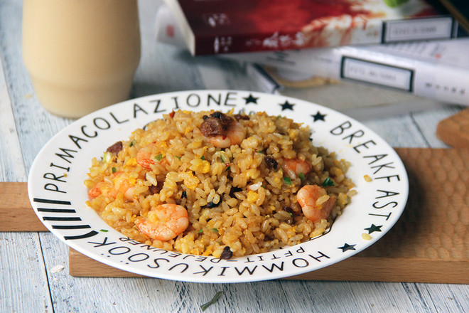 Fried Rice with Shrimp Xo Sauce recipe