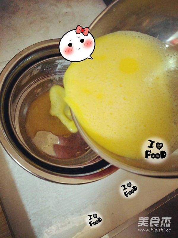 Steamed Egg with Minced Meat recipe