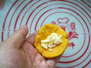 Pumpkin Glutinous Rice Cheese Heart Ball recipe