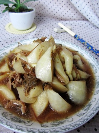 Boiled Bamboo Shoots and Dried Vegetables recipe