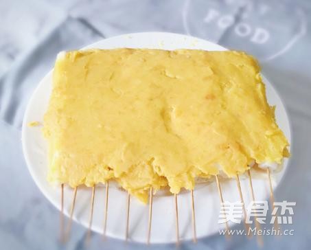 Baked Rice Cake with Mashed Potato and Cheese recipe