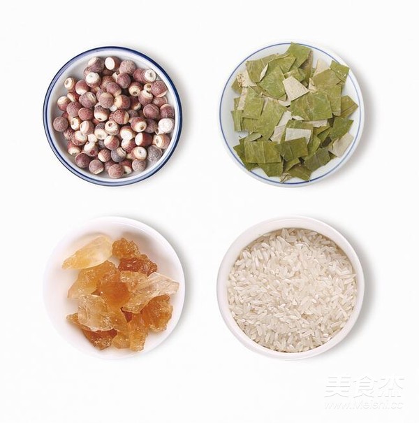 Lotus Seed and Lotus Leaf Porridge recipe