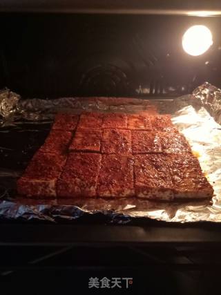 #炉美食# Spicy Grilled Tofu recipe