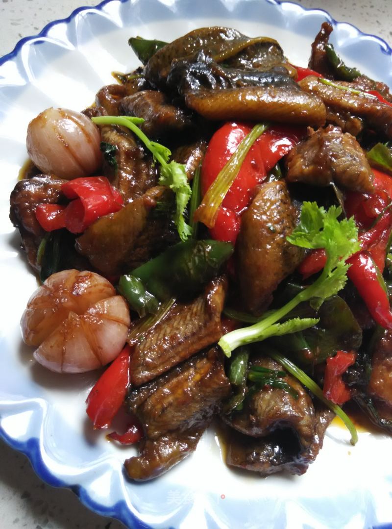 Double Pepper Fried Eel Slices recipe