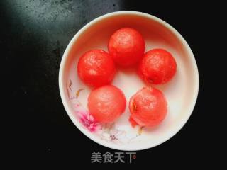 Watermelon Coconut Milk Sago recipe