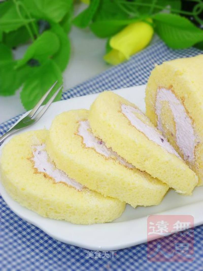 Easy Afternoon Tea: Blueberry Cream Cake Roll