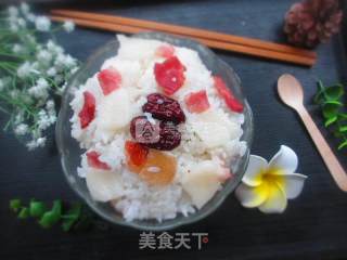 Steamed Rice with Bacon recipe