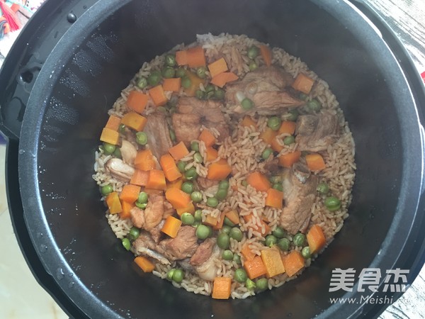 Braised Pork Ribs with Braised Rice recipe