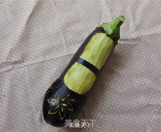 Carving Eggplant Embroidered Shoes Recalling Childhood recipe