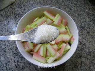 Black Fungus Mixed with Watermelon Rind recipe