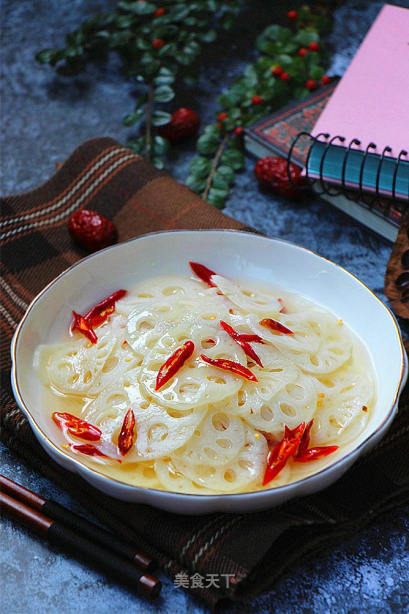 Sweet and Sour Lotus Root Slices recipe