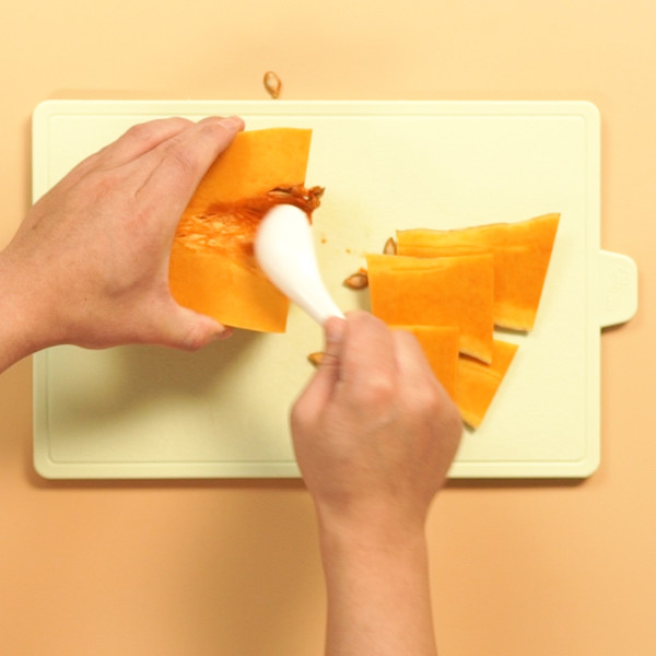 Baked Pumpkin with Egg Yolk recipe