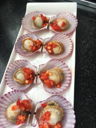 "seafood" Chopped Pepper Scallops recipe