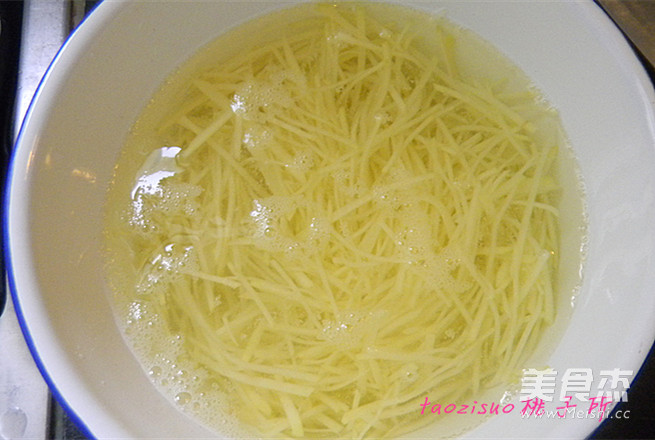 Garlic Tempeh Mixed Potato Shreds recipe