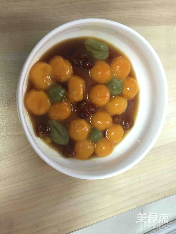 Upgraded Fruit and Vegetable Juice Flower Glutinous Rice Balls recipe