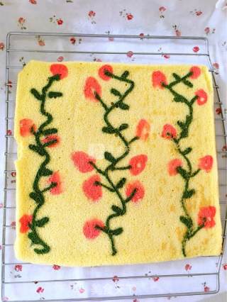 Butterfly Love Flower Cake Roll recipe