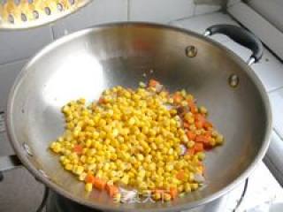 Corn Fried Three-color recipe