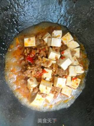 Choy Sum Minced Pork Tofu recipe