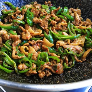 Stir-fried Pork with Cumin and Green Pepper recipe