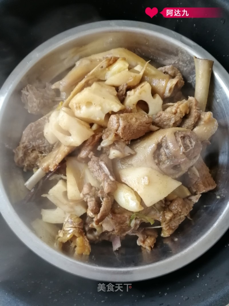 Braised Duck with Lotus Root recipe