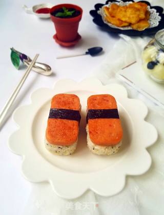 Luncheon Meat Rice Ball recipe