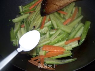 Fried and Sour Melon Strips recipe