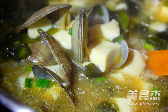 Clam Tofu Miso Soup recipe