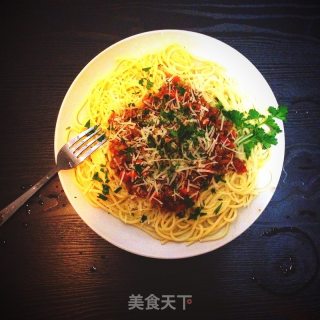 [trial Report of Xinwei Cook] Italian Meat Sauce Noodles recipe