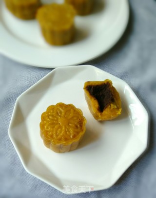 Pumpkin Steamed Mooncake recipe