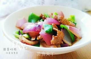 Fried Pork with Green Onions recipe