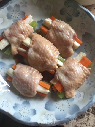 Vegetable Chicken Wings recipe