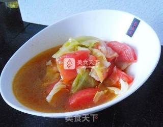 Stewed Persimmons with Green Cabbage recipe