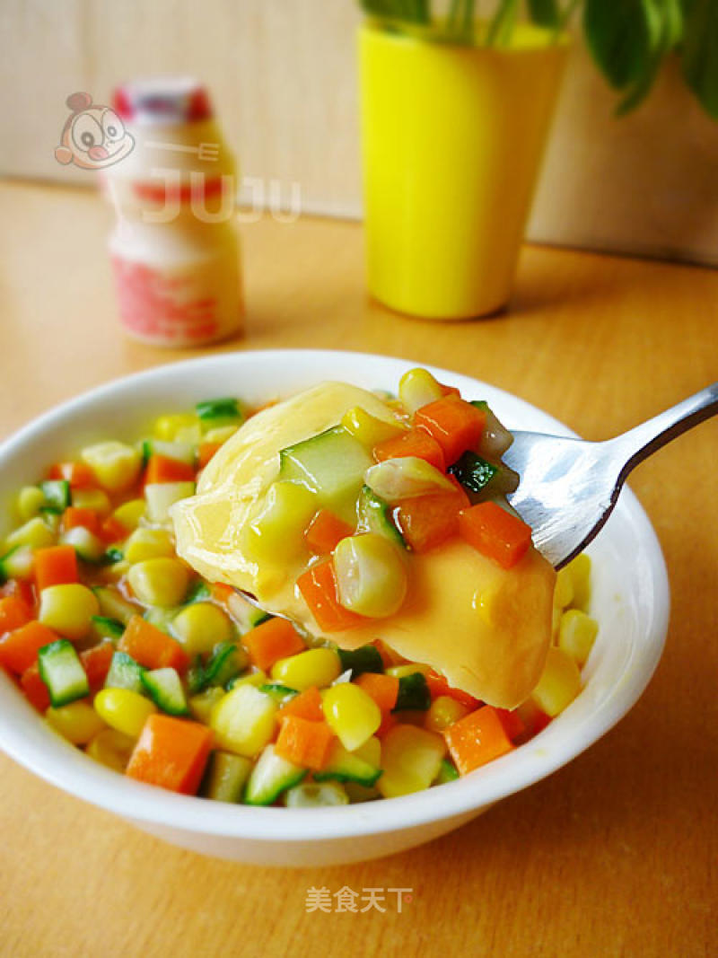 Choi Vegetable Steamed Egg recipe